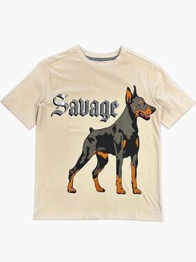 fly by night — kids archer doberman graphic tee